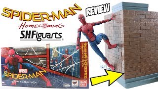 SH Figuarts Homem Aranha de volta ao Lar  Wall  Review SpiderMan Homecoming [upl. by Jacquetta]