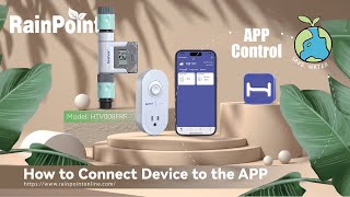 RainPoint  How to setup the Smart Garden Water Flow Meter amp the Socket Hubmorethanwatersaving [upl. by Ahsinod]