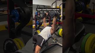 upper chest blaster superset chestworkout workout shorts [upl. by Ateloiv]