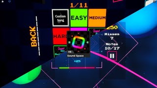 Sound Space  A pretty cool Beat Saber on Roblox [upl. by Lamrouex]