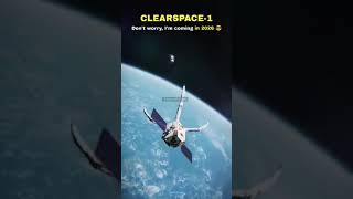 Clearspace 1 vs earth vs satellite facts shorts [upl. by Enitnelav]