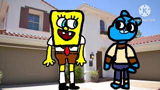 cuando SpongeBob le hace una adivinanza a gumball parte 2 [upl. by Inafit]