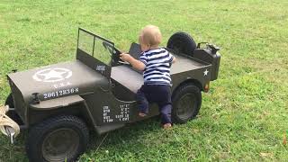 A Baby Drives A Willy’s Jeep [upl. by Iolenta]