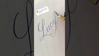 kaligrafia copperplate script cursive calligraphy handwriting lettering fy diy writing [upl. by Isiah]