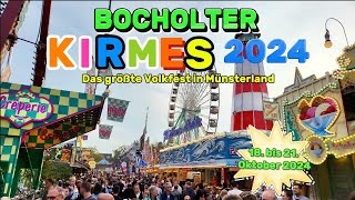 Bocholter Kirmes 2024  RUNDGANG  Alle Attraktionen [upl. by Gilberta720]