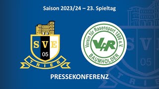 Pressekonferenz nach dem Spiel Eintracht Trier vs VfR Baumholder [upl. by Amleht]