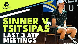 Stefanos Tsitsipas vs Jannik Sinner Last 3 ATP Matches [upl. by Dierdre]