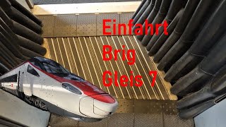 Einfahrt Brig Gleis 7 SBB Astoro [upl. by Sachi820]