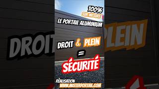 Le portail aluminium SÉCURISÉ ❗️ le modèle plein et droit 😎 slidinggate [upl. by Alracal87]