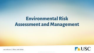 Environmental Risk Assessment and Management [upl. by Hedgcock]