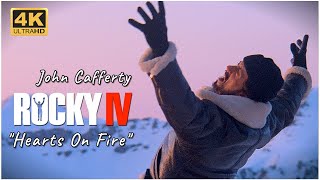 Rocky IV Hearts On Fire  John Cafferty 4K amp HQ Sound [upl. by Ahsinak134]