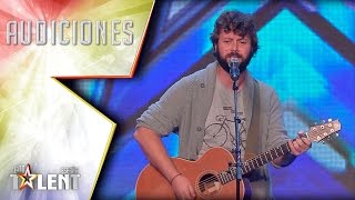 El vozarrón de Javi sorprende al público cantando Adele  Audiciones 7  Got Talent España 2017 [upl. by Erimahs]