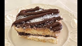 Tiramisù Nutella e Cocco Senza Uova Crude Dolce Senza Cottura Golosissimo [upl. by Kulda395]