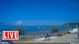 Live Webcam Arillas Corfu LIVE streaming [upl. by Imorej]