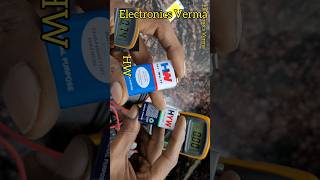 9v battery Multimeter Testing voltage and ampere  Electronics Verma [upl. by Gough]