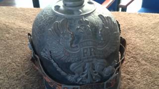 WW1 German Prussian Pickelhaube  Herts at War [upl. by Lleryt]