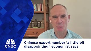 Chinese export number a little bit disappointing economist says [upl. by Eohce]