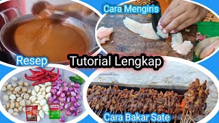 Resep Rahasia Sate Madura amp Cara mengiris Sate Lengkap Untuk Pemula [upl. by Anselme]