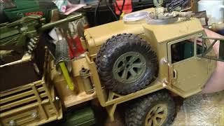 Secret update from the development department Militäry Truck WPL JJRC Fayee FY004A HEMMT GUN Truck [upl. by Esilahs627]