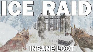 DUO Raiding A Ice Cave For Insane Loot  Ark Ascended PvP [upl. by Garrick]