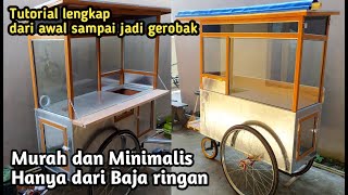 Tutorial lengkap membuat gerobak dorong dari baja ringan [upl. by Bohrer]