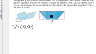 MÁXIMOS Y MÍNIMOS OPTIMIZACIÓN 16 Canalón maximizar desalojo [upl. by Nostets]