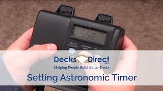 Setting Astronomic Timer [upl. by Annayad]