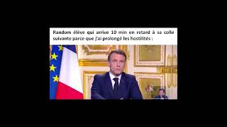 Lutilité première et dernière des discours dEmmanuel Macron cest de nous approvisionner en memes [upl. by Sackville]