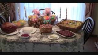 Traditional Ukrainian Orthodox Easter Foodswmv [upl. by Mcmaster]