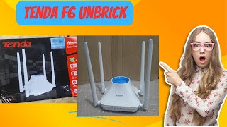 Tenda F6 unbrick  worng firmware flash  tenda router repair [upl. by Lever]