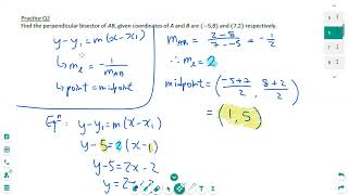 P1 Chp 61  Midpoints and perpendicular bisectors [upl. by Ailegave725]