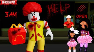 WE WENT TO A HAUNTED MCDONALDS IN BROOKHAVEN SCARY [upl. by Maybelle365]