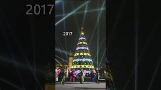 Бишкек 🇰🇬 все новогоднии елки с 2011 по 2024 🎄новыйгод кыргызстан елка [upl. by Brahear998]