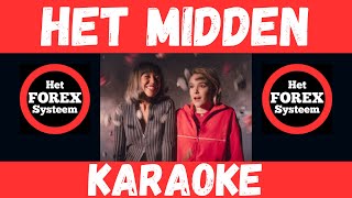 Pommelien Thijs en MEAU  Het Midden Karaoke  Instrumental [upl. by Tarsus]