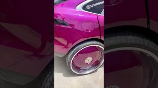 Candy Magenta Jaguar FPace on 32’s DUB Floaters [upl. by Ecnerret]