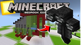 TUTORIAL  FARM de PEDREGULHOPEDRA 100 AUTOMATICA COM WHITER BOSS NO MINECRAFT BEDROCK [upl. by Haeckel]