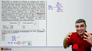 ENEM 2022 A variação da incidência de radiação solar sobre a superfície  CURSO DE FÍSICA ONLINE [upl. by Mirna767]