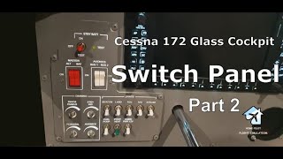 How to make Cessna 172 Glass Cockpit DIY Flight Simulator Switch PanelPart 2 [upl. by Ennaid]