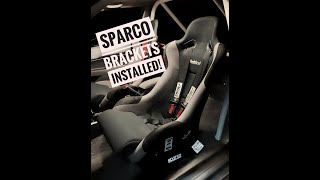 Sparco seat bracket install [upl. by Conchita209]