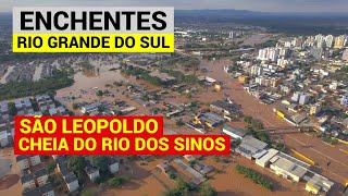 ENCHENTE  SÃO LEOPOLDO  RIO GRANDE DO SUL Imagens Aéreas Drone 050524 [upl. by Enimrac]