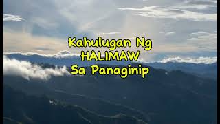 KAHULUGAN NG HALIMAW SA PANAGINIP [upl. by Barde5]