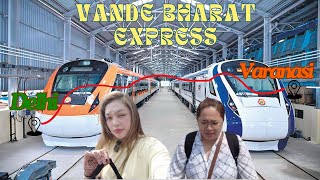 India Vlog 28 Vande Bharat Express Delhi to Varanasi Varanasi hotel room tour [upl. by Olimpia]