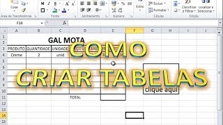 COMO CRIAR PLANILHAS NO EXCEL [upl. by Bryant]