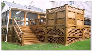 Deck Ideas With Privacy Fence [upl. by Etnoval]