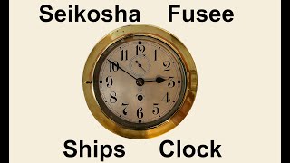 Seikosha Fusee Ships Clock inspection for Ron from Iowa 90 [upl. by Ottinger]