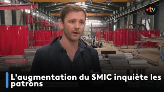 Laugmentation du SMIC inquiète les patrons [upl. by Laverne]