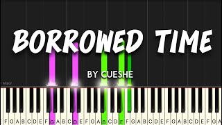 Borrowed Time by Cueshe synthesia piano tutorial sheet music amp lyrics [upl. by Blisse]