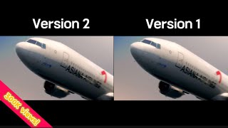 Never be alone plane crash animations version 1 vs version 2 remake [upl. by Edouard]