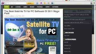 Satellite TV for PC Software Of 2011 Mega Pack [upl. by Claudian]