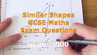 Similar Shapes GCSE Maths Exam Questions Enlargements Scale Factors [upl. by Inavoj109]